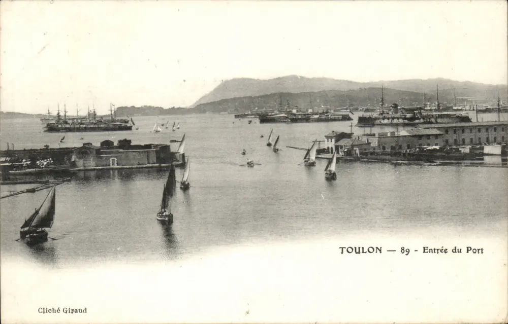 Toulon — 89 — Entrada do Porto — Cliché Giraud - Frente