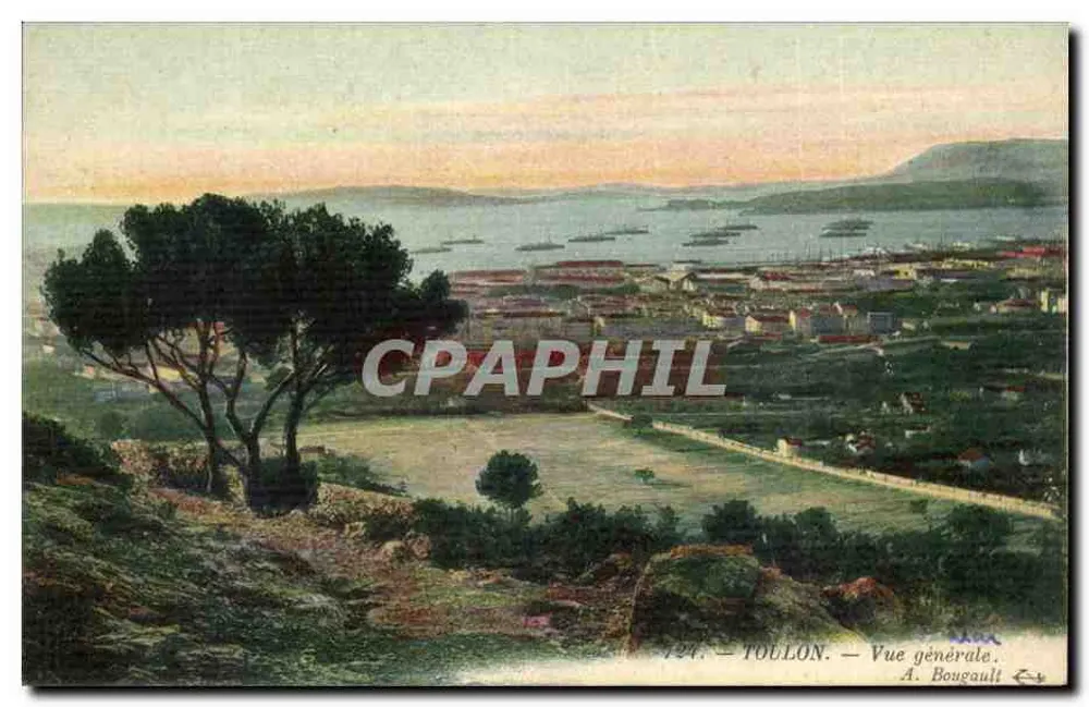 Toulon — Vista geral — A. Bougault, n° 124 - Frente