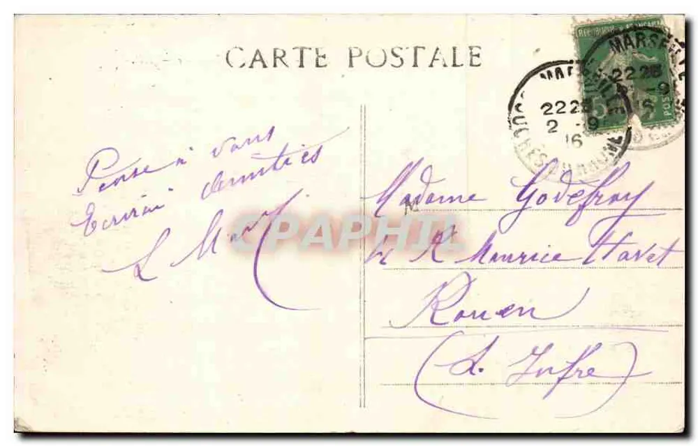 Marseille — Farol da Désirade — I.P. n°22 - Verso