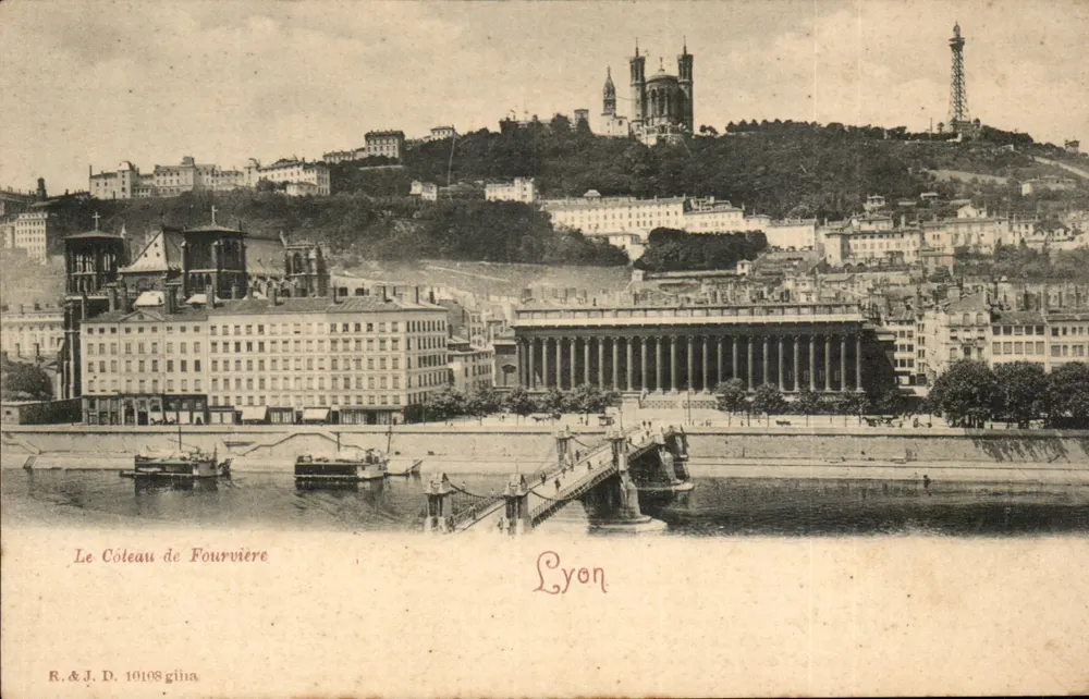O Coteau de Fourvière — Lyon — R.&J. D. 10108 - Frente