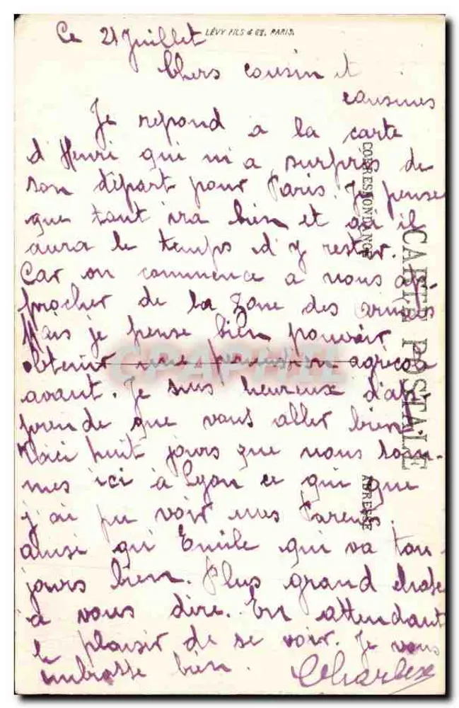 LYON — Das Tor zum Parc de la Tête d'Or — LL. — SELECTA - Rückseite
