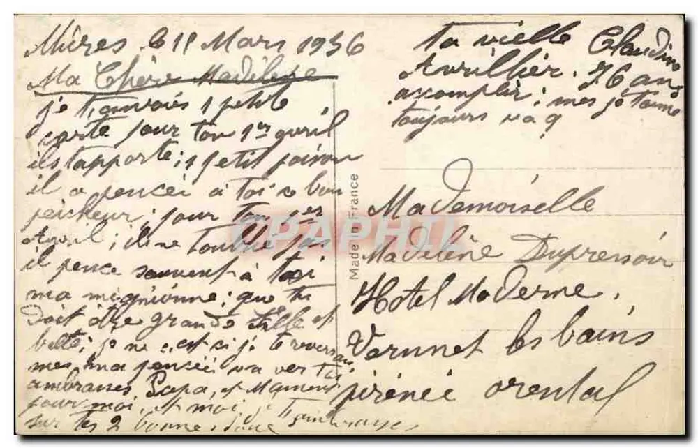 Fischerjunge — 1. April — Verleger Kofler n°112 - Rückseite
