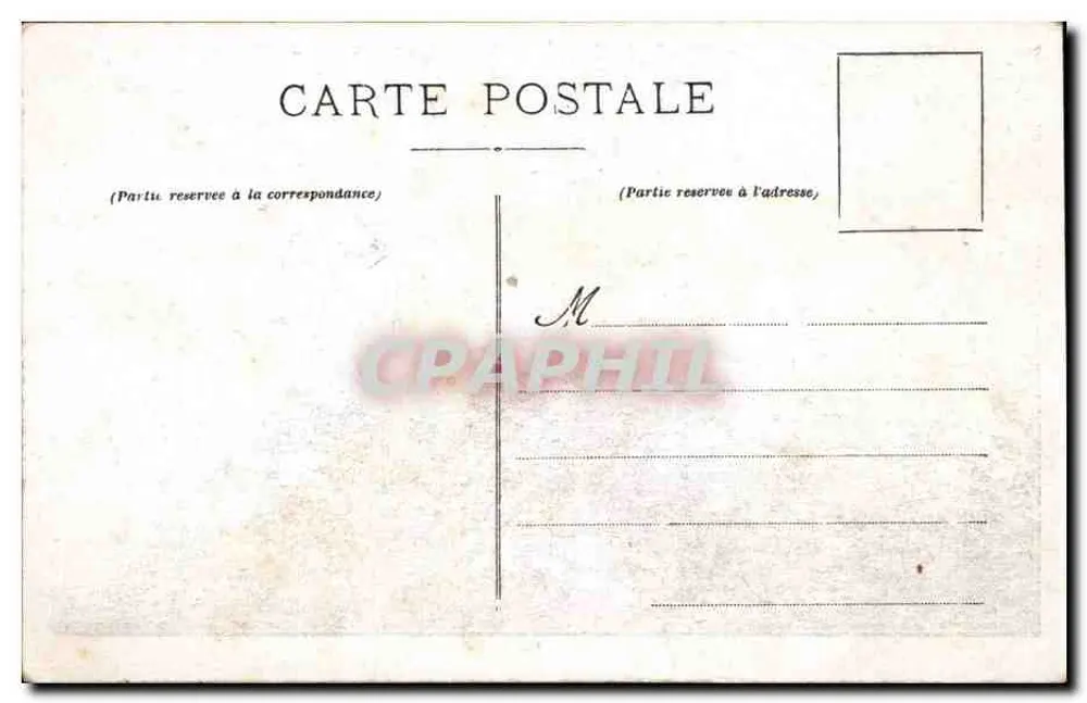 Bärtiger muskulöser Mann — Portrait — Verlag E. C. C. (Unterschrift unten links) - Rückseite