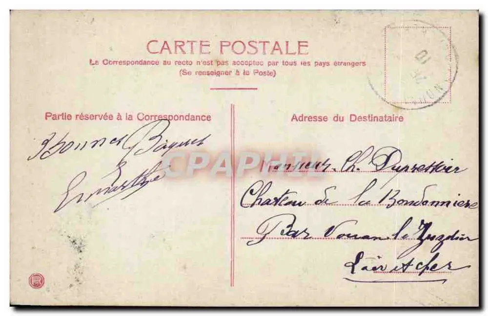 Festa de Páscoa — Criança e galinha — editor não identificado - Verso