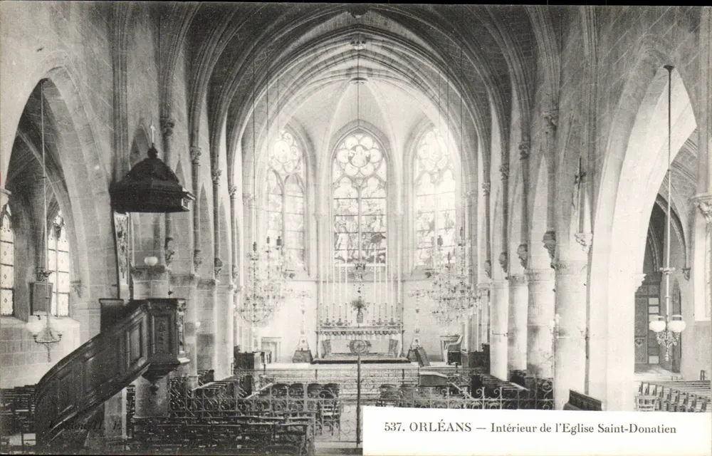Orléans — Innenansicht der Kirche Saint-Donatien — Verlag: Michaud, Nr. 537 - Vorderseite