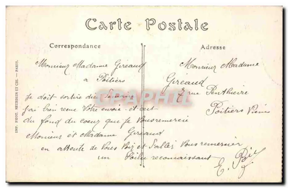 Chalons-sur-Marne — Der Garten von Jard und die Sparkasse — ND. Foto. - Rückseite