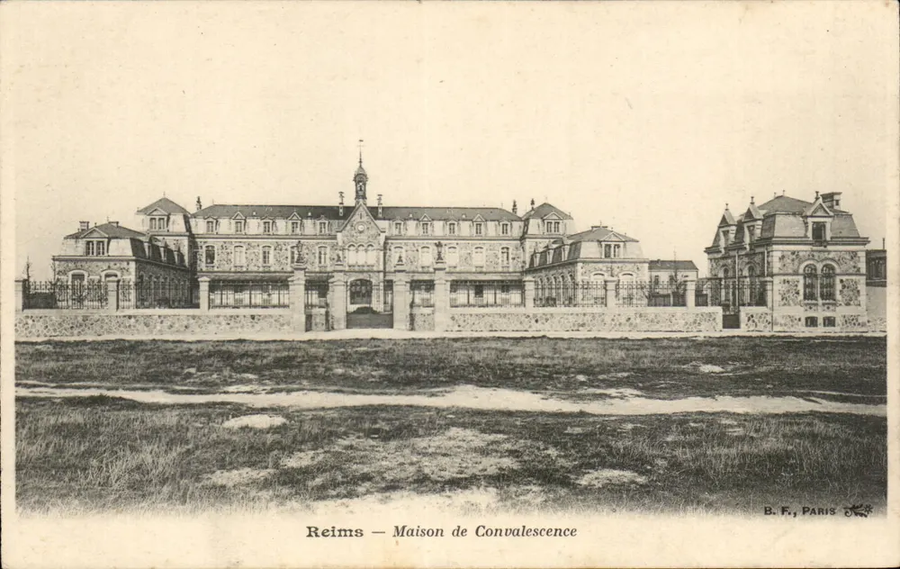 Reims — Dom Odbudowy — B. F., Paryż - Awers