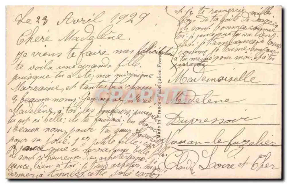 Crianças brincando com flores — Paris — editor Léon, n° 1392 - Verso
