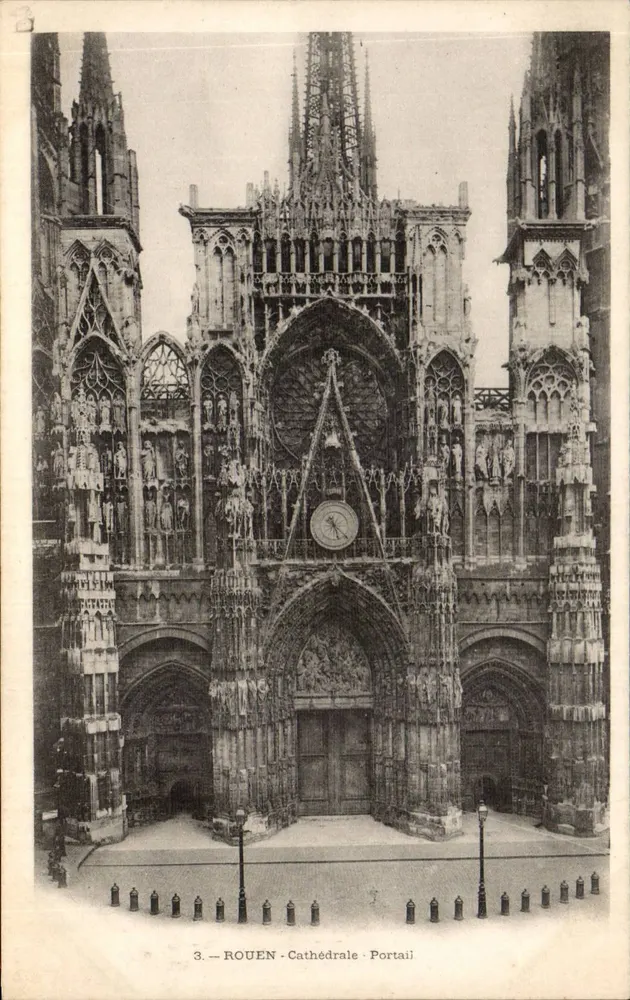 Rouen — Catedral — Portal — Editor anônimo, n°3 - Frente
