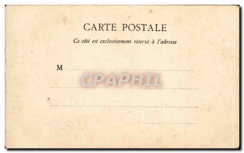 Rouen-Kathedrale — Ansicht des Südportals — Tuschezeichnung, A. Goulon - Rückseite