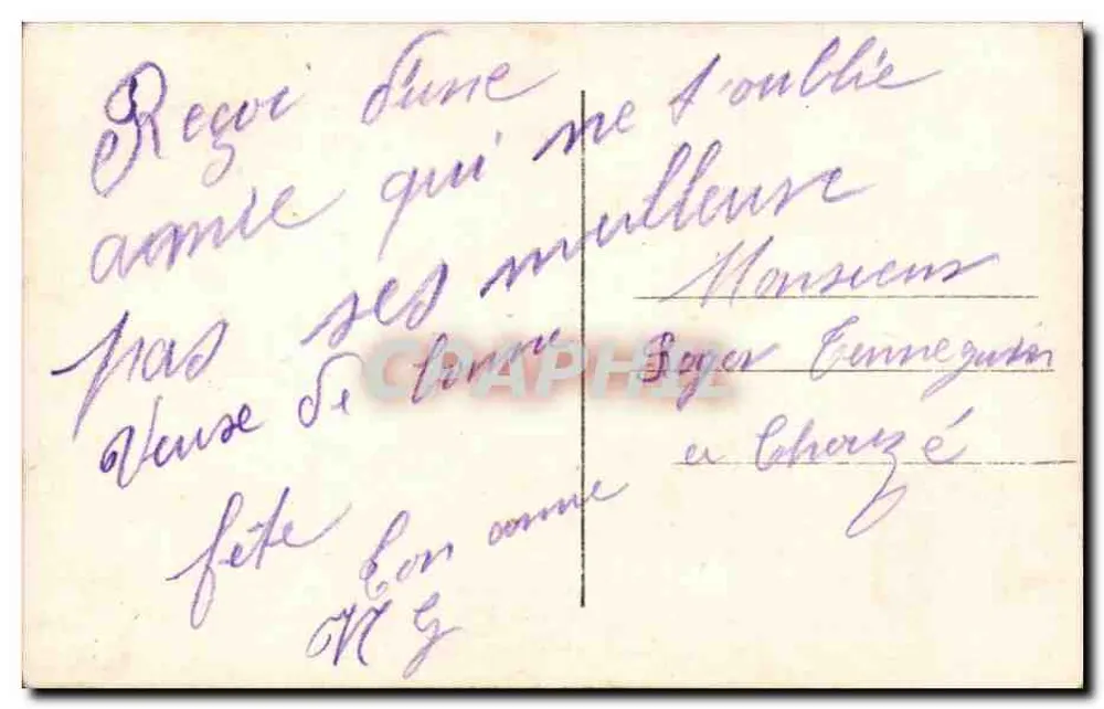 Mädchen mit Blumen — Frohe Geburtstage — DIX 487 - Rückseite