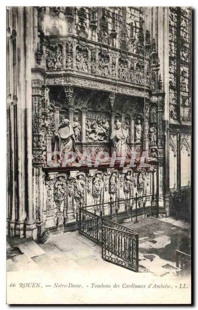 Rouen — Notre-Dame — Grab der Kardinäle von Amboise — LL. - Vorderseite