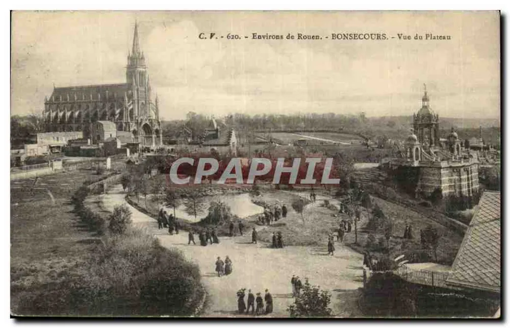 BONSECOURS — Uitzicht van het Plateau — C.F. 620 - Voorkant