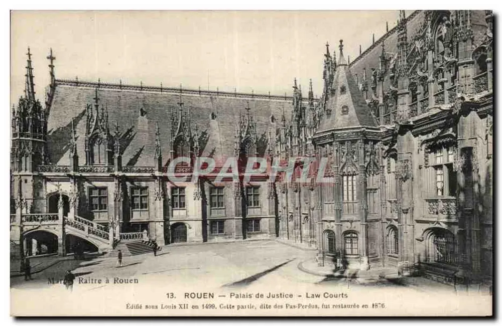 रून - न्यायालय - लॉ कोर्ट्स - लुई बार्टवेल के तहत बनाया गया 1490 में। इस भाग के नाम पास-पेर्डू था, जिसे 1876 में नवीनीकृत किया गया था। - आगे