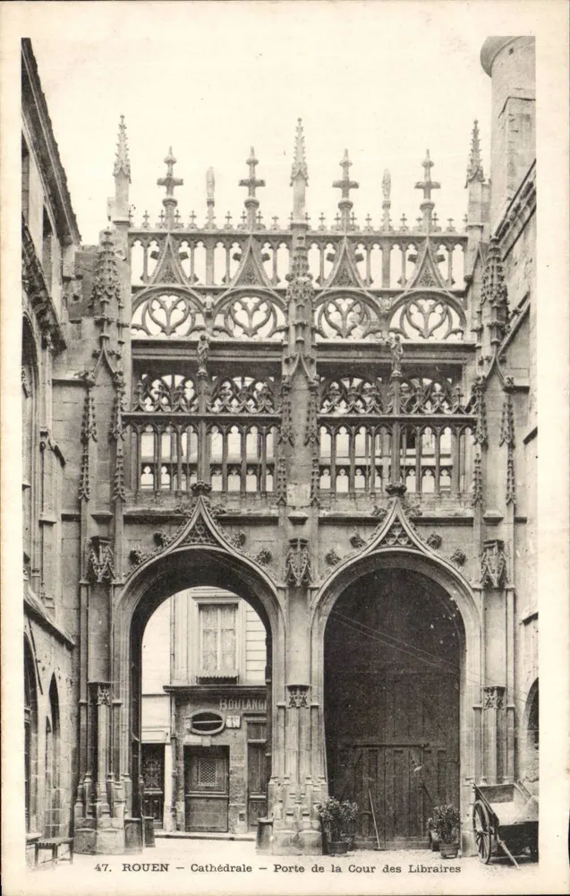 Rouen - Kathedrale - Tor der Buchhändlerstraße — Boulange, n°47 - Vorderseite