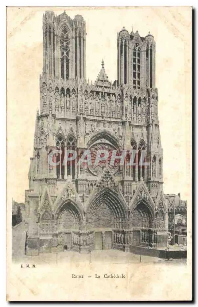 Reims — A Catedral — E.M.R. - Frente