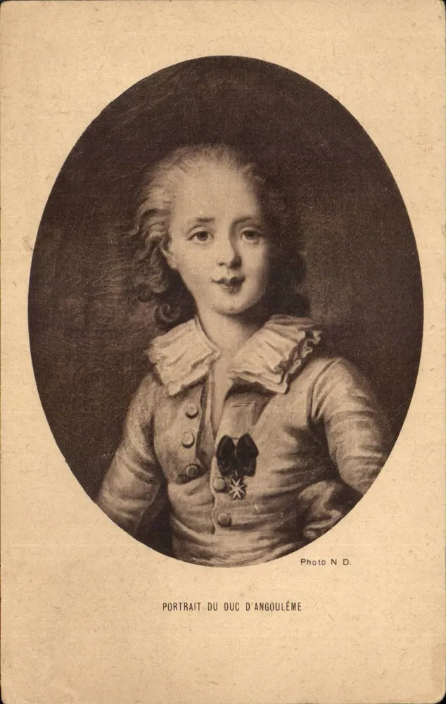 Retrato do Duque d'Angoulême — Foto N.D. — Comitê Nacional da Criança, Paris - Frente