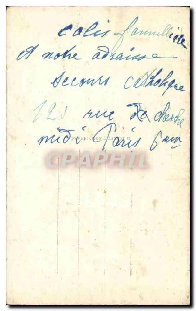 Mädchen sitzend mit Tannenzweigen und Rosen — DIX PARIS 2269 - Rückseite