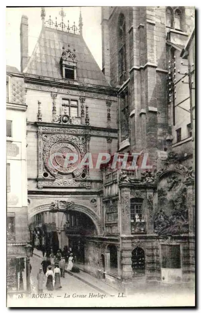Rouen — A Grande Relógio — LL. n°18 - Frente