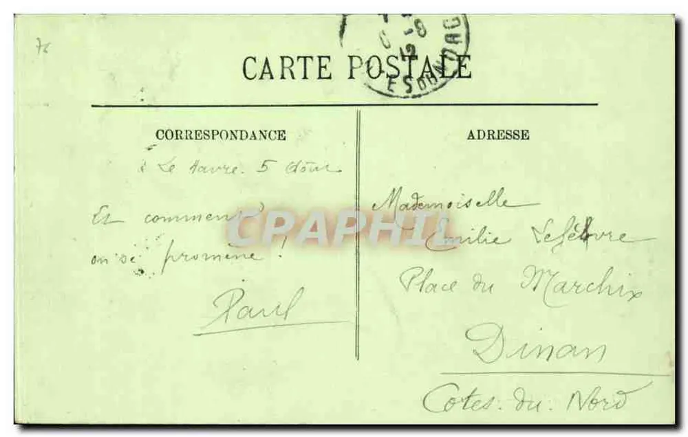 Le Havre — A Bolsa — LL. — n°84 - Verso