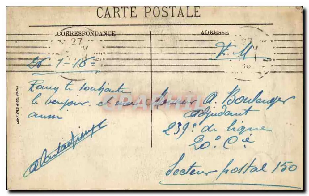 Rouen — Gipfel der Butter-Turm, 15. Jahrhundert — L.L. n°60 - Rückseite