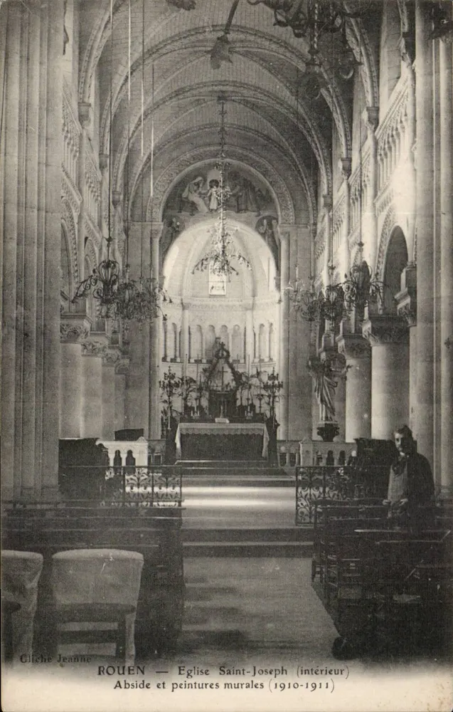 Rouen — Kirche Saint-Joseph (Innenansicht) — Gilche Jeanne - Vorderseite