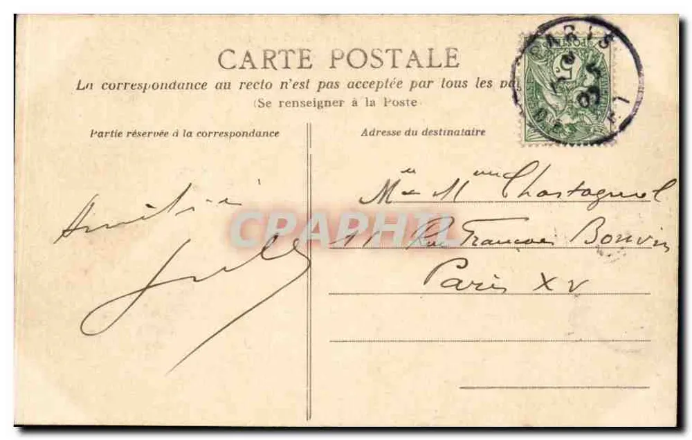 Rouen — O Porto e o Transbordeur — C.V. 299 - Verso