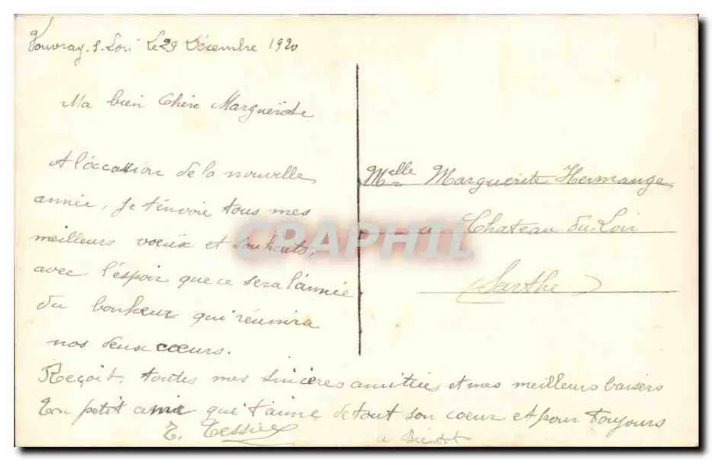 Liebespaar — romantische Szene — DIX PARIS 2277 - Rückseite