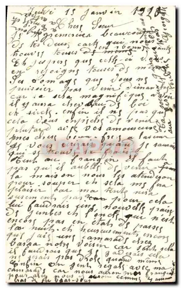 Festliches Paar — Frohe Neujahr — Diane 156 - Rückseite