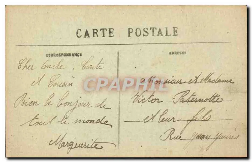 FALAISE — Kasernen Dumont d'Urville — C. Jeanne, Verlag-Fotograf Falaise, Nr. 33 - Rückseite