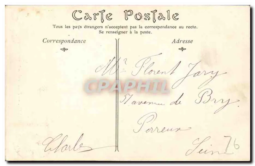 Rouen — Fontäne der Großen Uhr — ND Phot - Rückseite