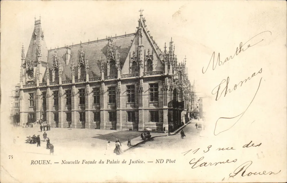 Rouen — Neue Fassade des Palais de Justice — ND Phot - Vorderseite