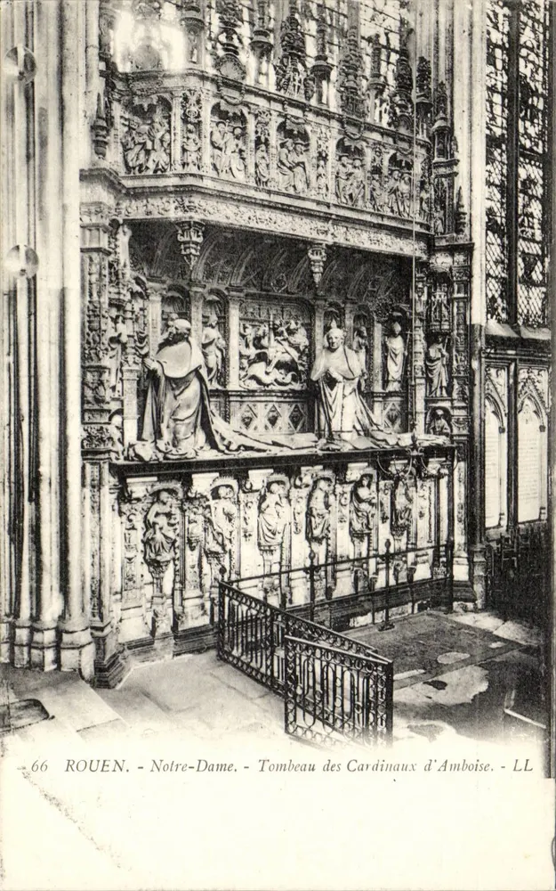 Rouen - Notre-Dame - Grab der Kardinäle von Amboise - LL - Vorderseite