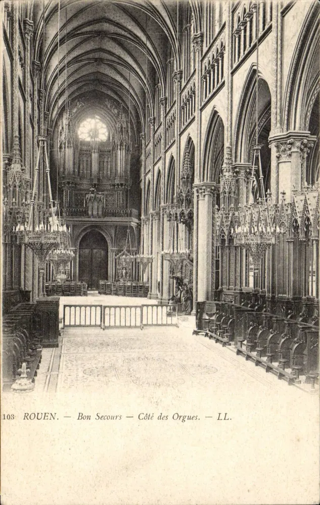 Rouen — Bon Secours — Lado das Órgãos — LL. — N° 103 - Frente