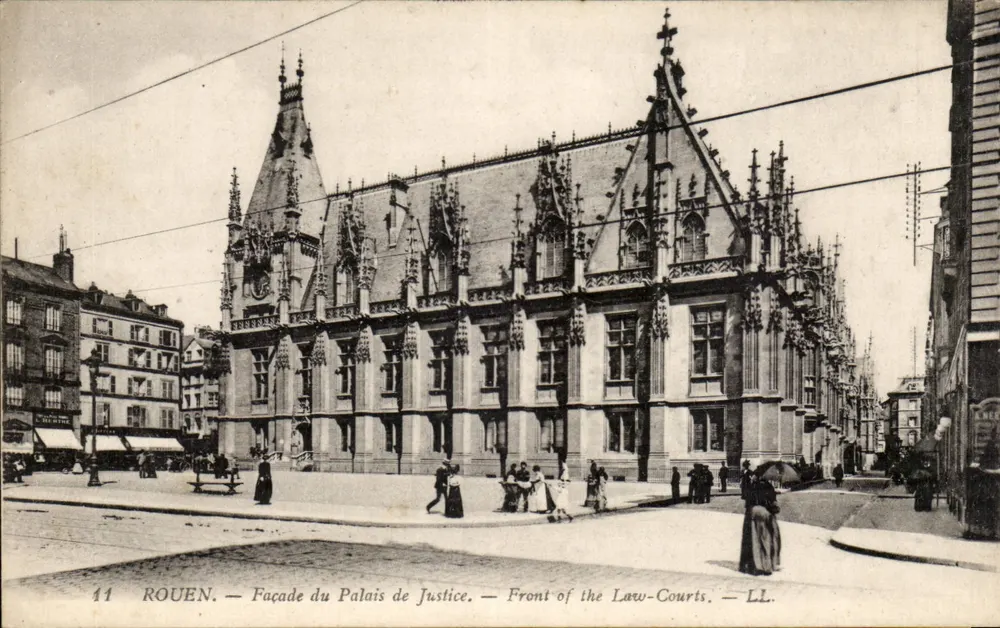 Rouen — Fachada do Palácio de Justiça — LL. - Frente