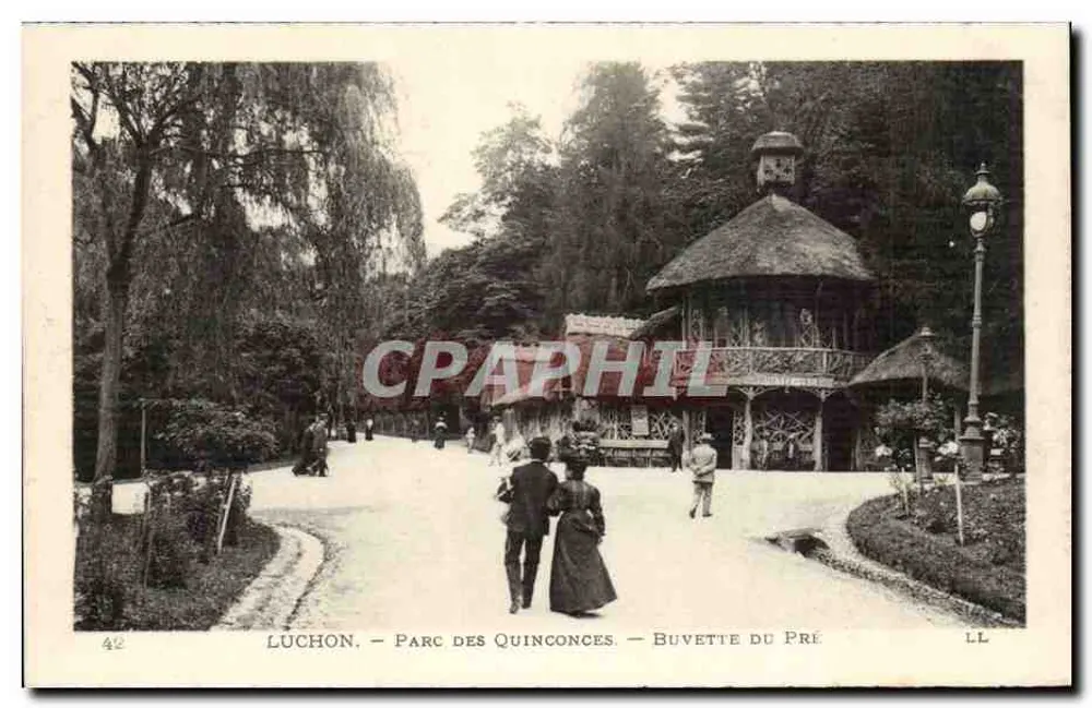 Luchon - Parc dos Quinconces — Buvette do Pré - Frente