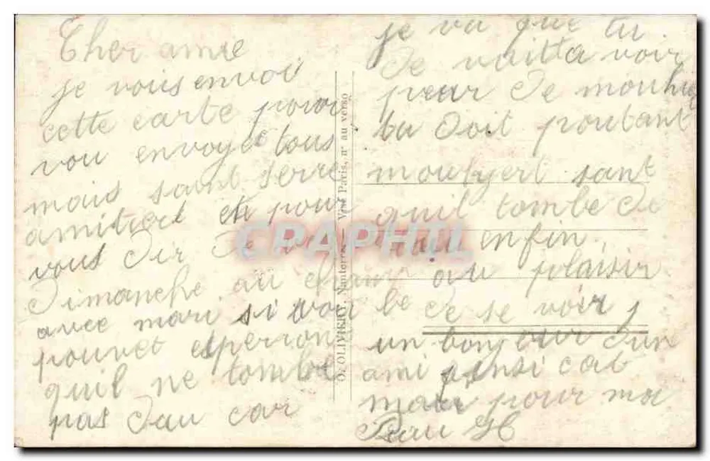 Ich überlasse diesen Brief meiner kleinen Botschafterin — Gloria, n° 219/5 - Rückseite