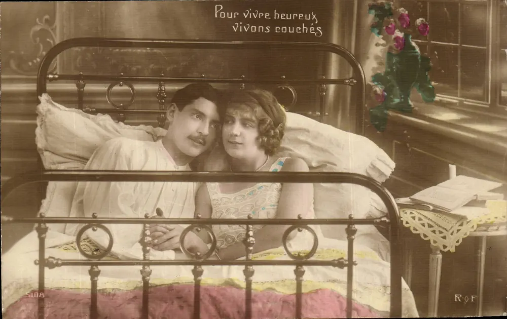Paar im Bett — ROF — Nr. 5108 - Vorderseite