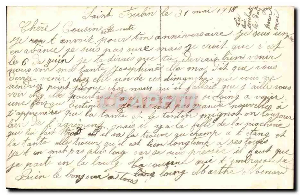 Blumen und Geburtstagsgruß — Verleger Krieg, Nr. 820 - Rückseite