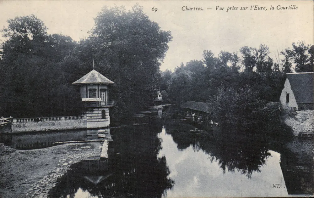 Chartres — Ansicht von der Eure, la Courtille — Verlag ND, Nr. 69 - Vorderseite