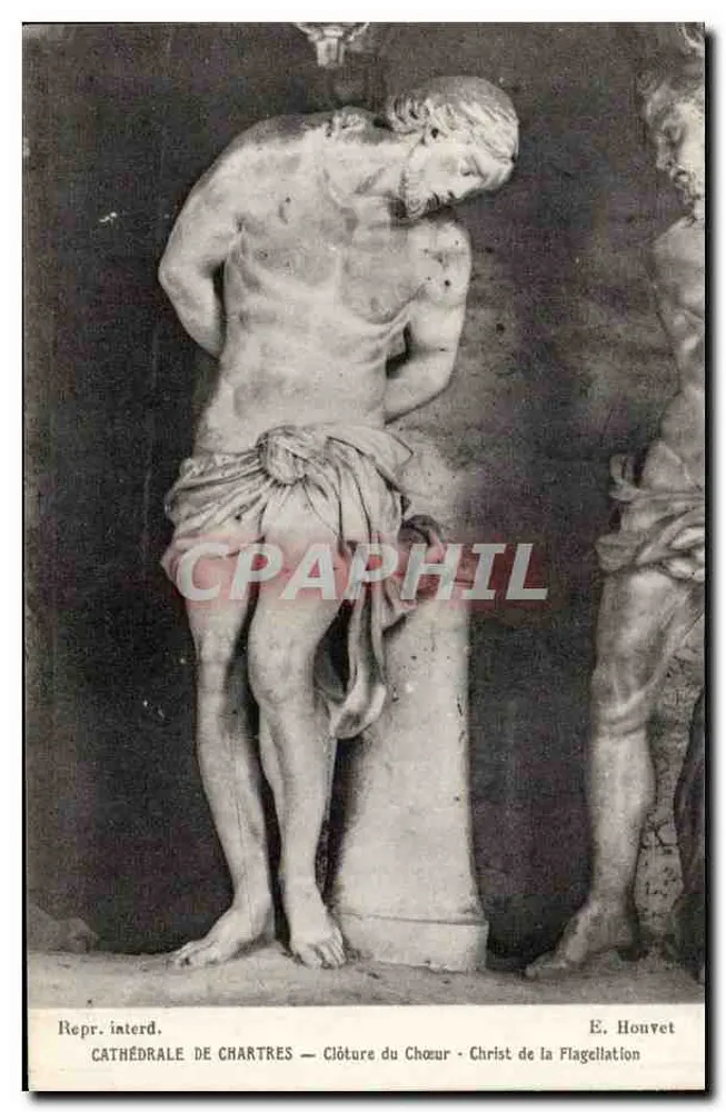 Kathedrale von Chartres — Chorabschluss — Christus der Flagellation — E. Houvet - Vorderseite
