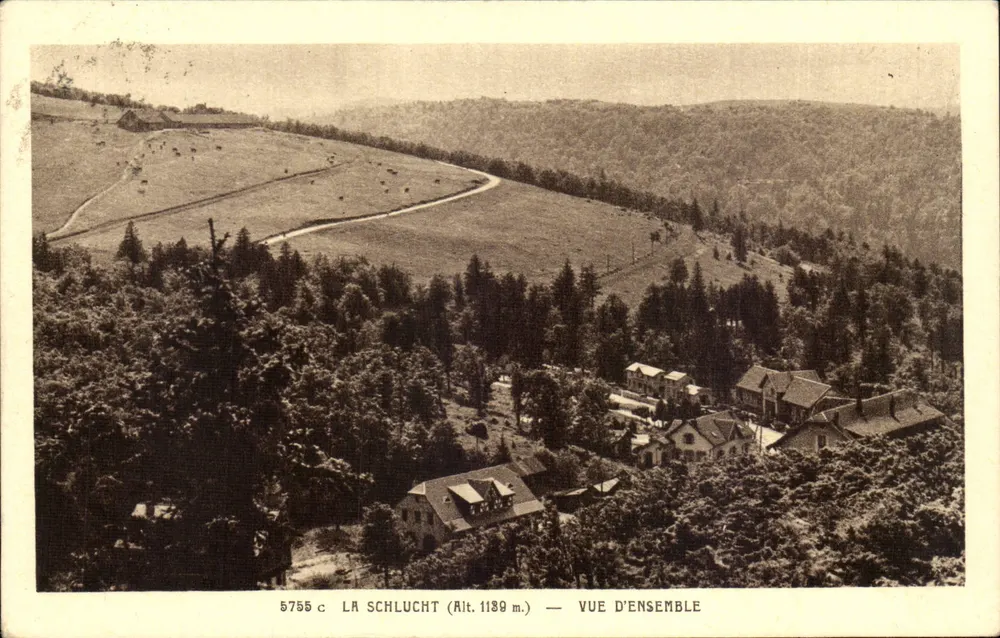 La Schlucht (Alt. 1189 m.) — Vista geral — Cartes « La Cigogne » - Frente