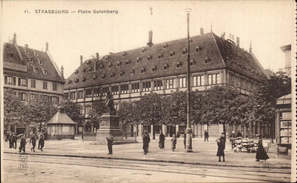 Strasbourg — Place Gutenberg — editor ELD, n° II - Frente