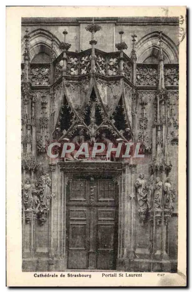 Dom zu Straßburg — Portal Saint-Laurent — CAP - Vorderseite