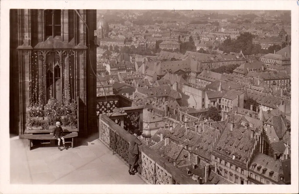 Estrasburgo — Vista da Torre da Catedral — Ed. Fritz, Estrasburgo - Frente