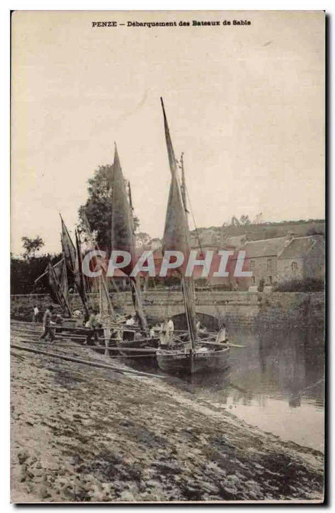 PENZE — Débarquement des Bateaux de Sable — éditeur impr. sur la carte - Voorkant