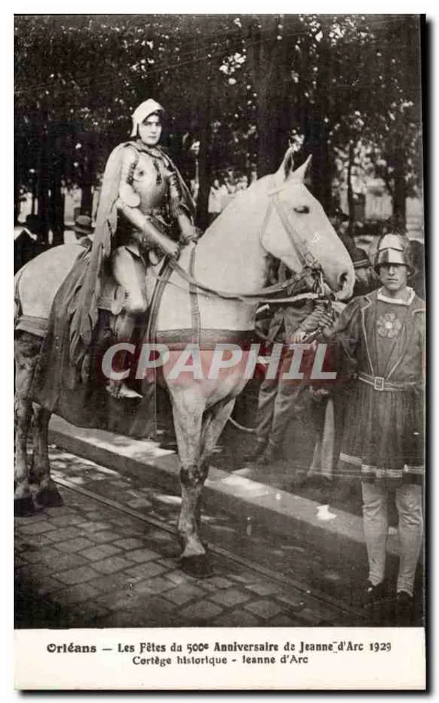 Orléans — 500. Jubiläum von Jeanne d'Arc 1929 — Historische Prozession - Vorderseite
