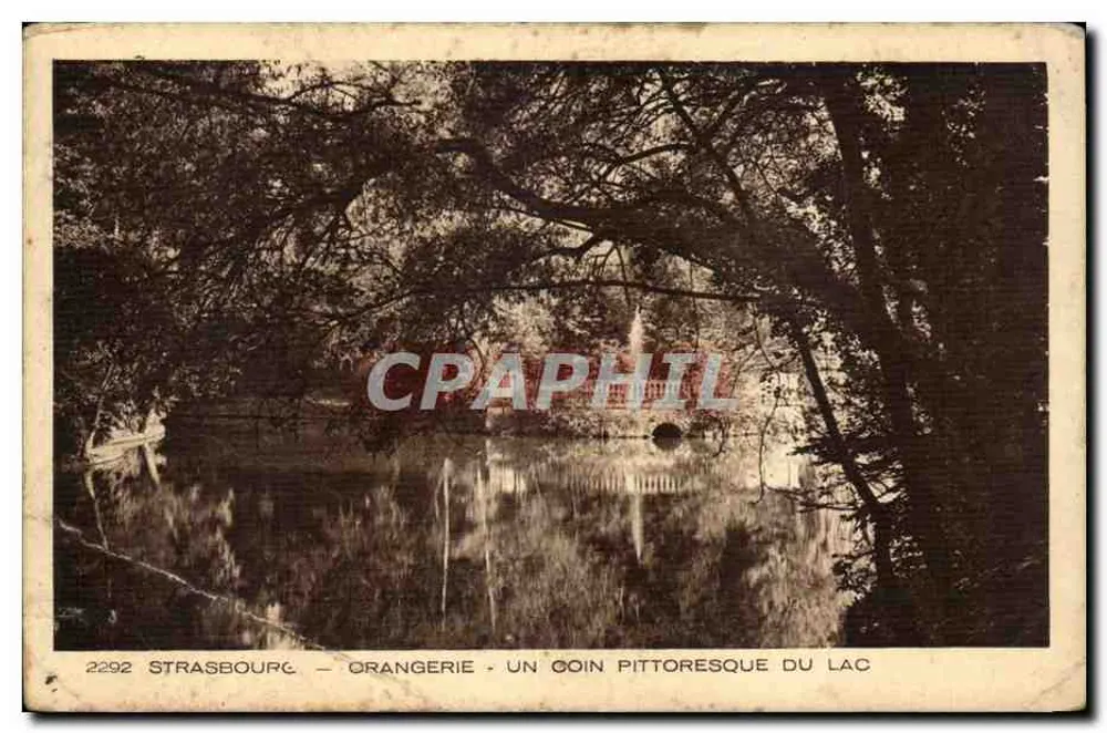 Strasbourg - Orangerie - Ein pittoreskes Eckchen des Sees - Vorderseite