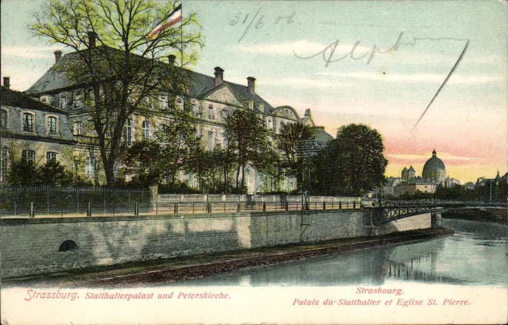 Strasbourg. Schloss des Statthalters und Kirche St. Peter — Felix Lüb, Straßburg - Vorderseite