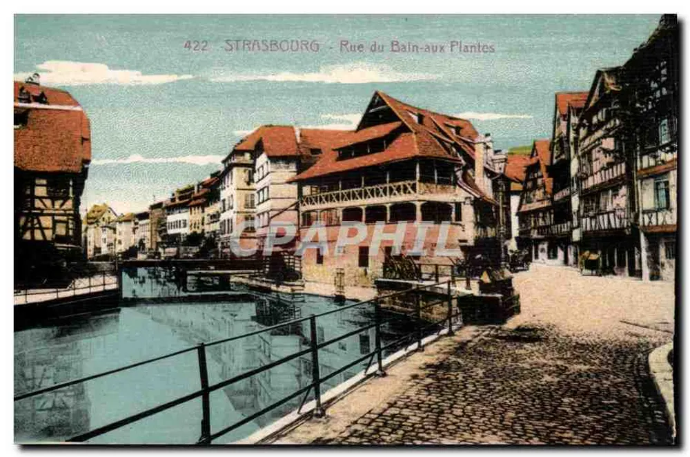 Straßburg - Rue du Bain-aux-Plantes — Verlag 'Cartes "La Cigogne"' - Vorderseite